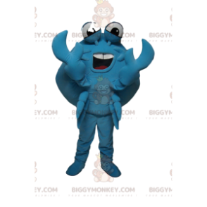 Mycket glad Blue Crab BIGGYMONKEY™ maskotdräkt. krabba kostym - Fiskmaskot - BIGGYMONKEY_013604 - BiggyMonkey.com