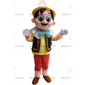 BIGGYMONKEY™ Mascot Costume Pinocchio Cute With Big Blue Eyes -