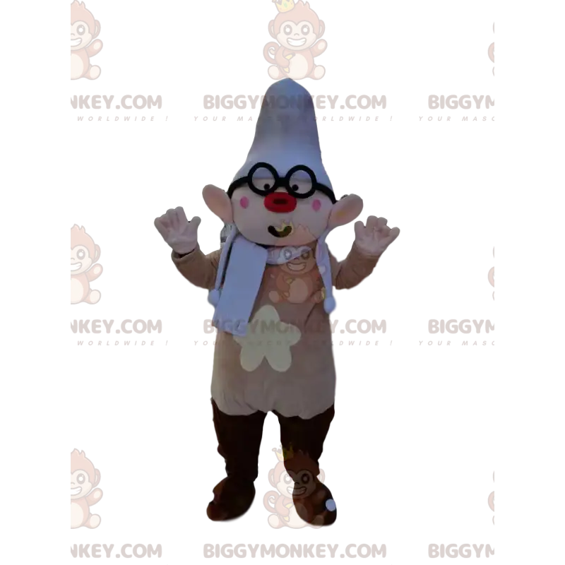 Kobold BIGGYMONKEY™ Maskottchenkostüm mit roter Nase und Brille Kobold BIGGYMONKEY™ Maskottchenkostüm mit roter Nase und Brille