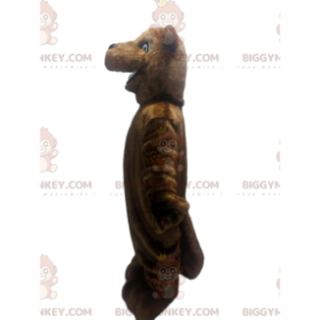 Kostým maskota hnědého bobra BIGGYMONKEY™. Kostým hnědého bobra