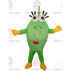 BIGGYMONKEY™ mascottekostuum in groene ovale vorm met