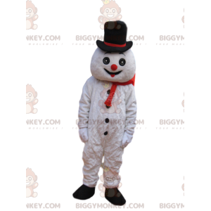 Costume de mascotte BIGGYMONKEY™ de bonhomme de neige amusant