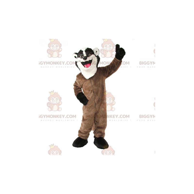 BIGGYMONKEY™ Costume mascotte puzzola procione bianco e nero BIGGYMONKEY™ Costume mascotte puzzola procione bianco e nero
