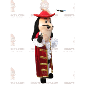 Captain Hook BIGGYMONKEY™ maskotdräkt med underbar röd
