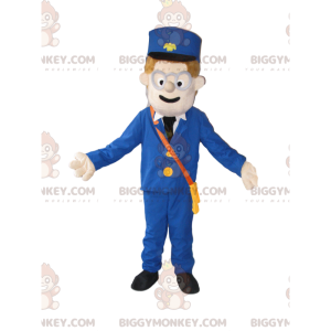 Disfraz de muñeco de nieve BIGGYMONKEY™ con traje y Kepi azul -