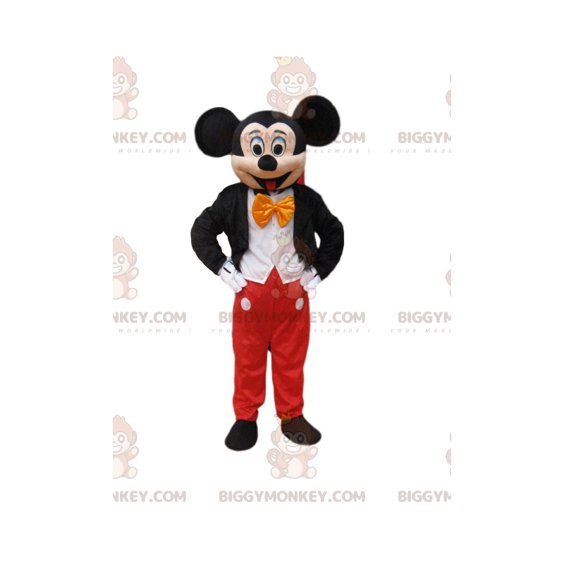 BIGGYMONKEY™ mascot costume of Mickey Mouse, the big and famous