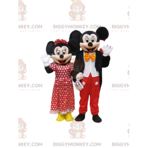 Duo de Costume de mascotte BIGGYMONKEY™ de Mickey Mouse et de