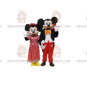 Duo de Costume de mascotte BIGGYMONKEY™ de Mickey Mouse et de