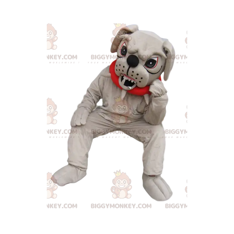 BIGGYMONKEY™ Maskottchenkostüm Sehr aggressive Bulldogge mit BIGGYMONKEY™ Maskottchenkostüm Sehr aggressive Bulldogge mit