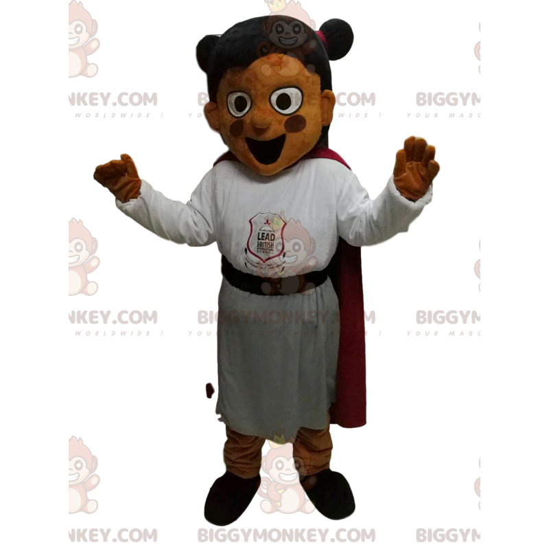 Costume da mascotte per bambina BIGGYMONKEY™ con vestito da