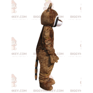 Brauner Waschbär mit Maiskolben BIGGYMONKEY™ Maskottchen-Kostüm