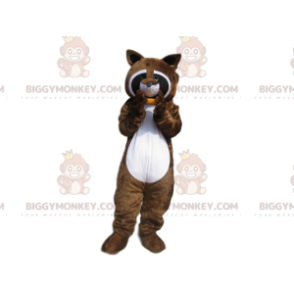 Brown Raccoon with Corn Cob BIGGYMONKEY™ Mascot Costume -