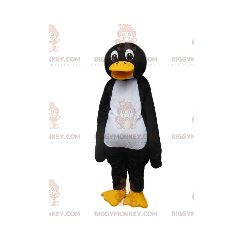 Costume de mascotte BIGGYMONKEY™ de pingouin rieur. Costume de Costume de mascotte BIGGYMONKEY™ de pingouin rieur. Costume de