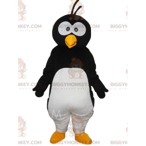 BIGGYMONKEY™ Funny Penguin Mascot Costume With Puff On Head -