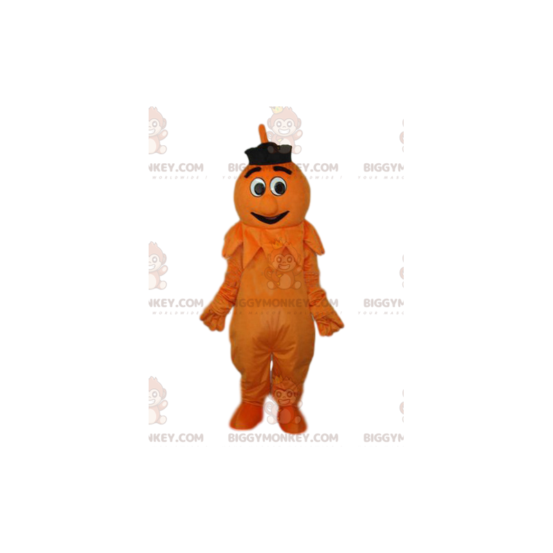 Comic Orange Snowman BIGGYMONKEY™ maskotkostume - Comic Orange Snowman BIGGYMONKEY™ maskotkostume -