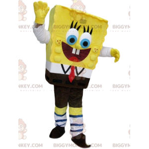 Disfraz de mascota Bob Esponja Superfeliz BIGGYMONKEY™