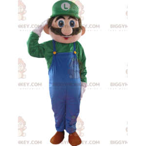 Disfraz de mascota BIGGYMONKEY™ de Luigi, del juego Mario de