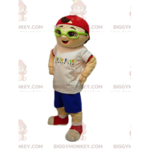 Pikkupojan BIGGYMONKEY™ maskottiasu punaisella lippalla - Poikien ja tyttöjen maskotit - BIGGYMONKEY_013664 - BiggyMonkey.com