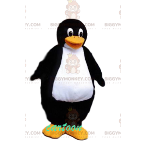 BIGGYMONKEY™ mascot costume of very beefy penguin with a big