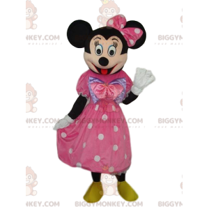 Minnie Mouse BIGGYMONKEY™ Mascot Costume with Sleek Pink Dress