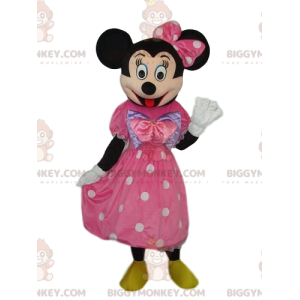 Minnie Mouse BIGGYMONKEY™ maskotdräkt med elegant rosa klänning