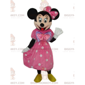 Minnie Mouse BIGGYMONKEY™ Mascot Costume with Sleek Pink Dress