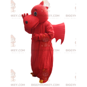 BIGGYMONKEY™ maskotkostyme av rød drage med vinger. dragekostyme - Dragon maskot - BIGGYMONKEY_013674 - BiggyMonkey.com