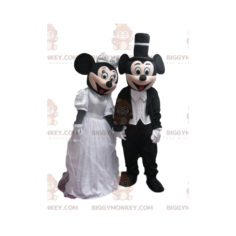 BIGGYMONKEY™ Costume da mascotte Duo di Topolino e Minni in BIGGYMONKEY™ Costume da mascotte Duo di Topolino e Minni in