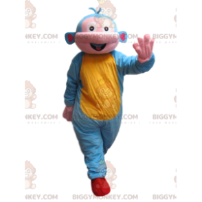 Blauer und gelber Affe BIGGYMONKEY™ Maskottchenkostüm - Affenmaskottchen - BIGGYMONKEY_013678 - BiggyMonkey.com