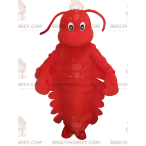 Super süßes Red Lobster BIGGYMONKEY™ Maskottchenkostüm. Hummer