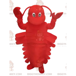 Super süßes Red Lobster BIGGYMONKEY™ Maskottchenkostüm. Hummer