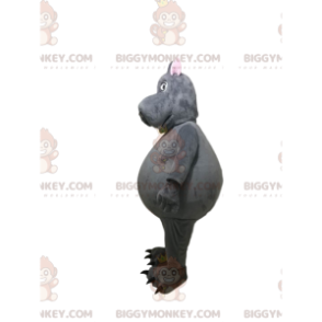 BIGGYMONKEY™ Mascot Costume Gray Hippo with Funny Face -