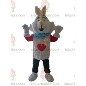 BIGGYMONKEY™ White Rabbit -maskottiasu, Alice in Wonderland -