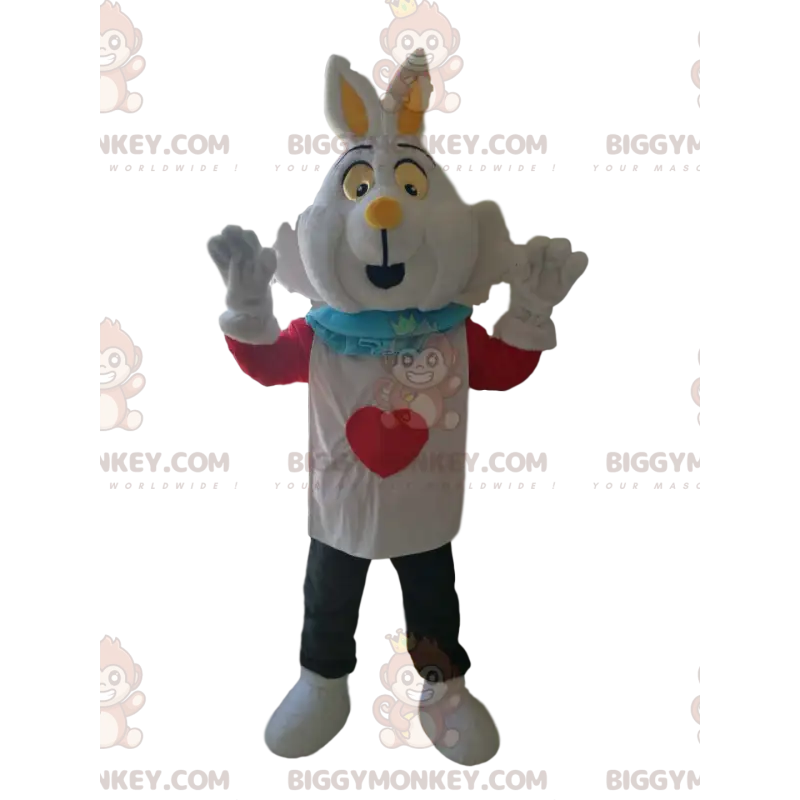 BIGGYMONKEY™ White Rabbit Mascot Costume, from Alice in BIGGYMONKEY™ White Rabbit Mascot Costume, from Alice in