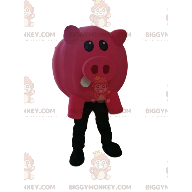 Disfraz de mascota de cerdo fucsia BIGGYMONKEY™ - Disfraz de mascota de cerdo fucsia BIGGYMONKEY™ -