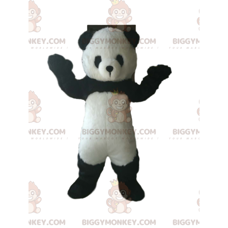 Panda BIGGYMONKEY™ Mascot Costume with Small Round Snout -