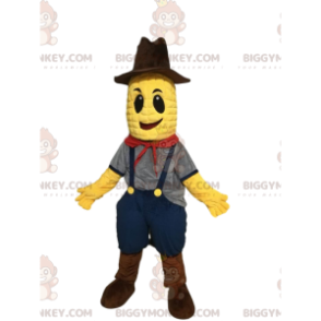 Maiskolben BIGGYMONKEY™ Maskottchenkostüm mit Overall und