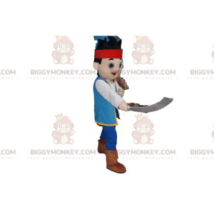 Disfraz de mascota Little Pirate BIGGYMONKEY™ con espada -