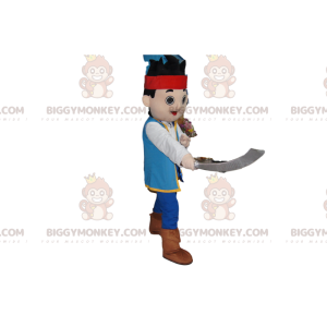 Lilla pirat BIGGYMONKEY™ maskotdräkt med svärd - BiggyMonkey