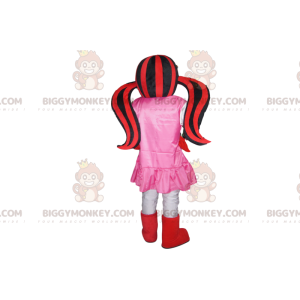 Vampire Girl BIGGYMONKEY™ mascottekostuum met twee rode en