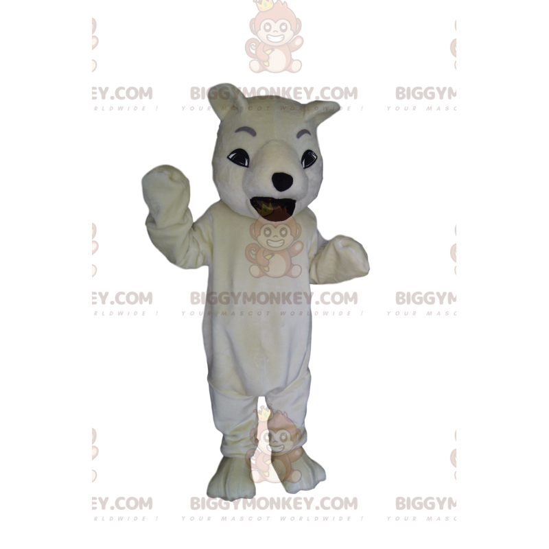 BIGGYMONKEY™ Mascottekostuum met brullende ijsbeer. ijsbeer BIGGYMONKEY™ Mascottekostuum met brullende ijsbeer. ijsbeer