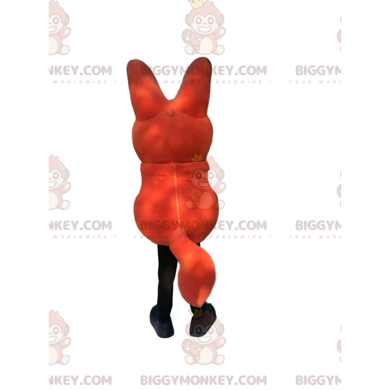BIGGYMONKEY™ Maskottchenkostüm Rotfuchs mit seinem sehr frechen