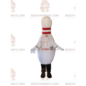 White Skittle BIGGYMONKEY™ Mascot Costume. White bowling