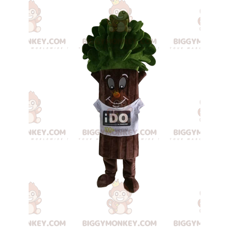 Tree BIGGYMONKEY™ Mascot Costume with Beautiful Green Foliage