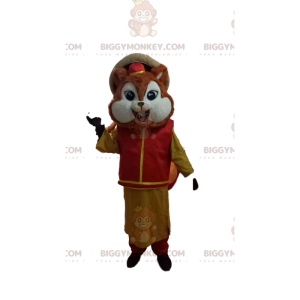 Little Squirrel BIGGYMONKEY™ Mascot Costume with Traditional