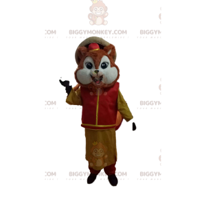 Στολή μασκότ Little Squirrel BIGGYMONKEY™ με παραδοσιακή