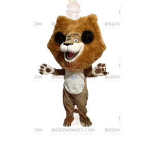 Big Mane Super Happy Lion BIGGYMONKEY™ Mascot Costume -