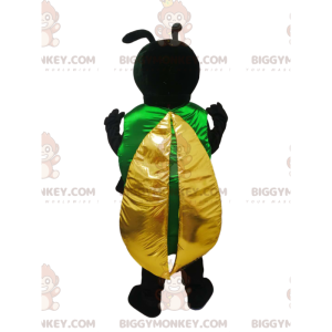BIGGYMONKEY™ Maskottchenkostüm Schwarzes Insekt mit gelben