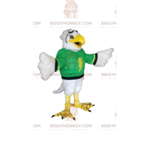 Black golden eagle BIGGYMONKEY™ mascot costume. Golden eagle costume.