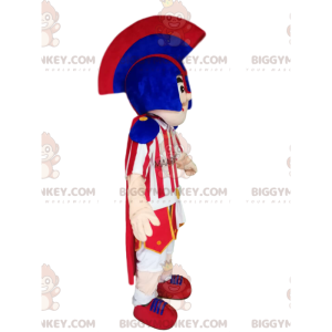 Costume de mascotte BIGGYMONKEY™ de guerrier romain souriant